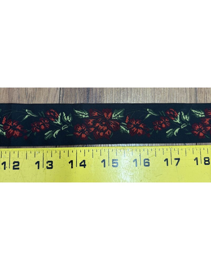 Red Floral Trim