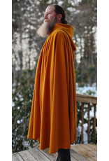 Cloakmakers.com 5939-Washable Goldish Yellow Fleece Cloak w/ Long Liripipe Hood & Rain Resistance