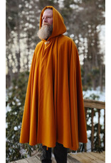 Cloakmakers.com 5939-Washable Goldish Yellow Fleece Cloak w/ Long Liripipe Hood & Rain Resistance