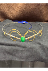 Cloakmakers.com Aurora Circlet - Green Stone w/tendrils