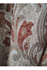 Cloakmakers.com 5941-Washable Tan and Copper Brocade Cloak w/ Tan Velveteen Hood Lining & Pockets