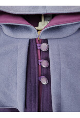 Cloakmakers.com 5946-Washable Triple Purple Wool Cloak w/ Double Mantle & Triple Button & Loop closure