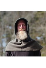 Cloakmakers.com H557-Washable Sage Green Fleece Hooded Cowl