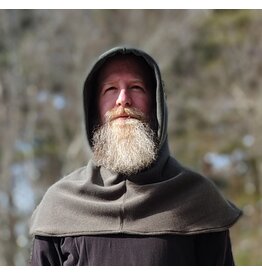 Cloakmakers.com H557-Washable Sage Green Fleece Hooded Cowl