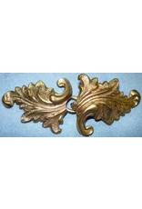Cloakmakers.com Acanthus Cloak Clasp-Raw Jewelers Brass