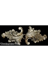 Cloakmakers.com Acanthus Cloak Clasp-Raw Jewelers Brass