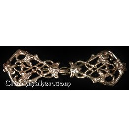 Cloakmakers.com Art Deco Vine  Cloak Clasp- Jewelers Bronze