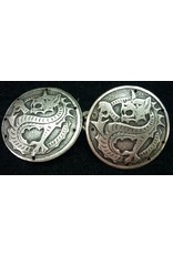 Cloakmakers.com Dragon Medallion Cloak Clasp - Antique Silver