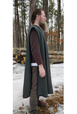 Cloakmakers.com J912-Washable Dark Green Cotton Blend Tabard w/ Silver Dragon Embroidery