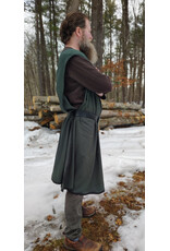 Cloakmakers.com J912-Washable Dark Green Cotton Blend Tabard w/ Silver Dragon Embroidery