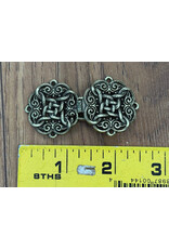 Cloakmakers.com Celtic Rosette Cloak Clasp - Bronze Plated