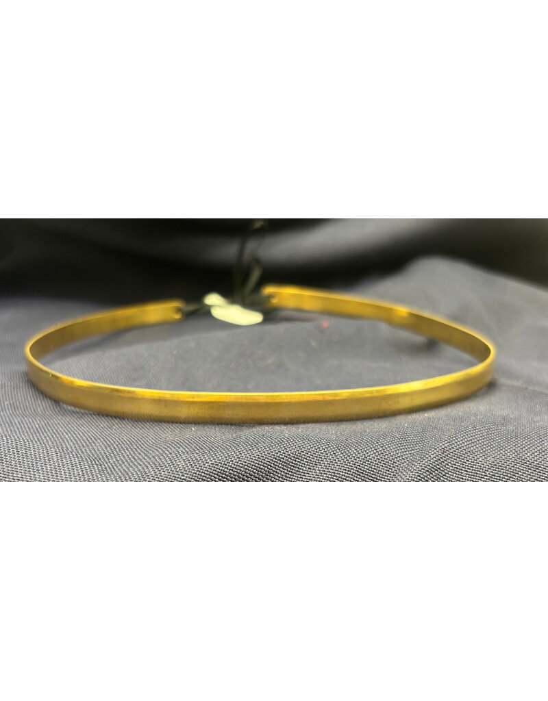 Cloakmakers.com Beveled Edge Band Circlet Raw Brass, Unisex