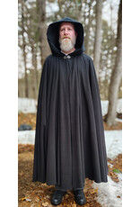 Cloakmakers.com 5972-Washable Black Fleece Cloak w/ Rain & Wind Resistance