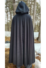 Cloakmakers.com 5972-Washable Black Fleece Cloak w/ Rain & Wind Resistance