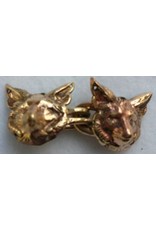 Cloakmakers.com Fox Hook & Eye - Jewelers Brass