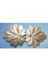 Cloakmakers.com Geranium Leaves, Medium Cloak Clasp - Brass