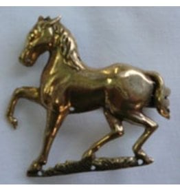 Cloakmakers.com Horse, Prancing Cloak Clasp - Jewelers Bronze