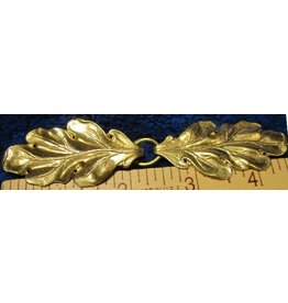 Cloakmakers.com Oak - Simple Cloak Clasp - Jewelers Brass