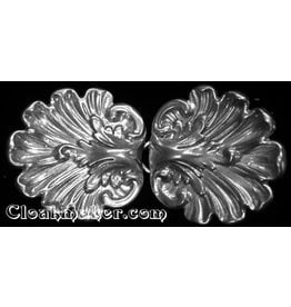 Cloakmakers.com Venus Oyster Classic Cloak Clasp - Silver Tone Plated