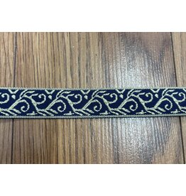 Cloakmakers.com Formal Vine Trim, Gold on Blue