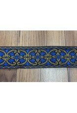 Cloakmakers.com Coptic Sun Cross, Blue and Tan on Black