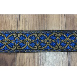 Cloakmakers.com Coptic Sun Cross, Blue and Tan on Black