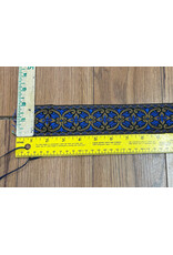 Cloakmakers.com Coptic Sun Cross, Blue and Tan on Black