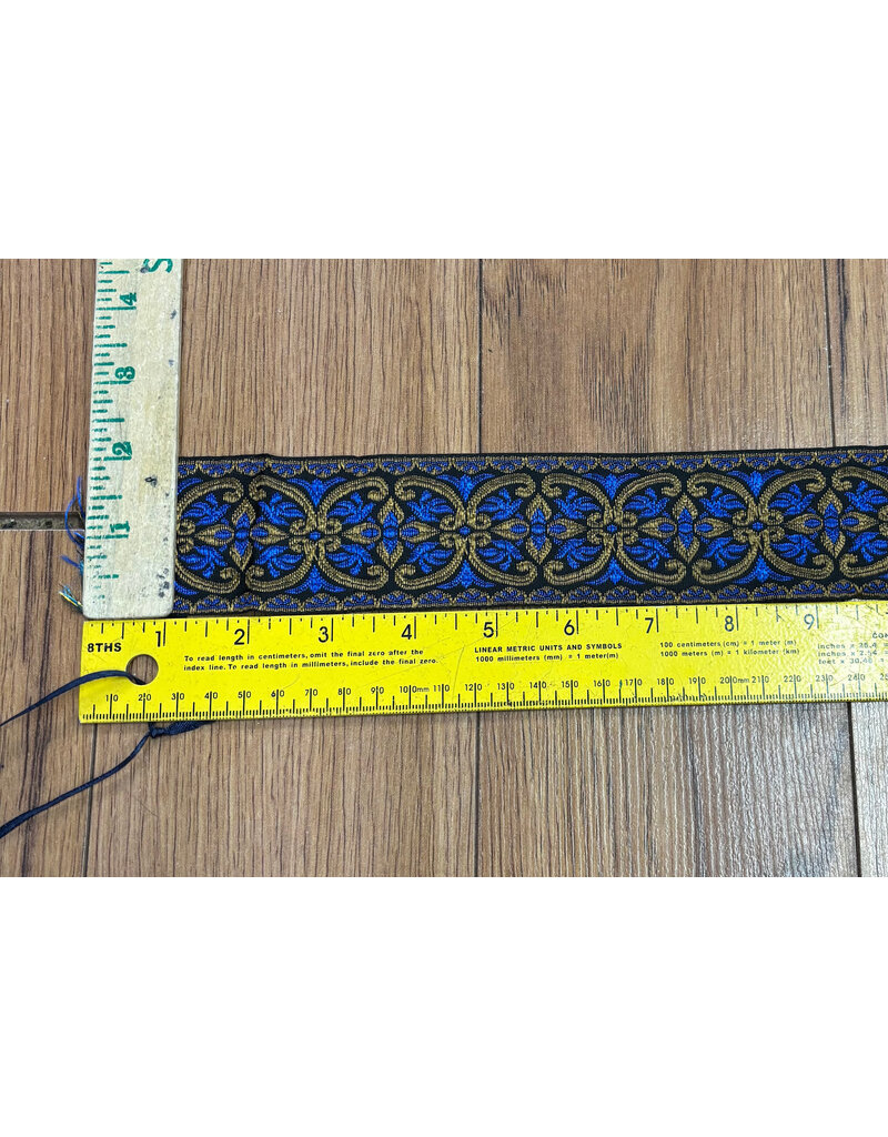 Cloakmakers.com Coptic Sun Cross, Blue and Tan on Black