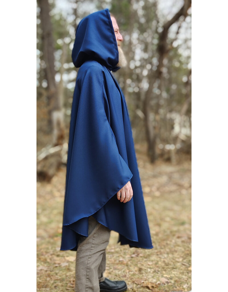 Cloakmakers.com 5979-Washable Medium Length Lightweight Faux Woven Wool Cloak w/ Silver Tone Clasp