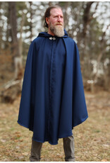 Cloakmakers.com 5979-Washable Medium Length Lightweight Faux Woven Wool Cloak w/ Silver Tone Clasp