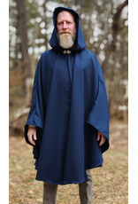 Cloakmakers.com 5979-Washable Medium Length Lightweight Faux Woven Wool Cloak w/ Silver Tone Clasp