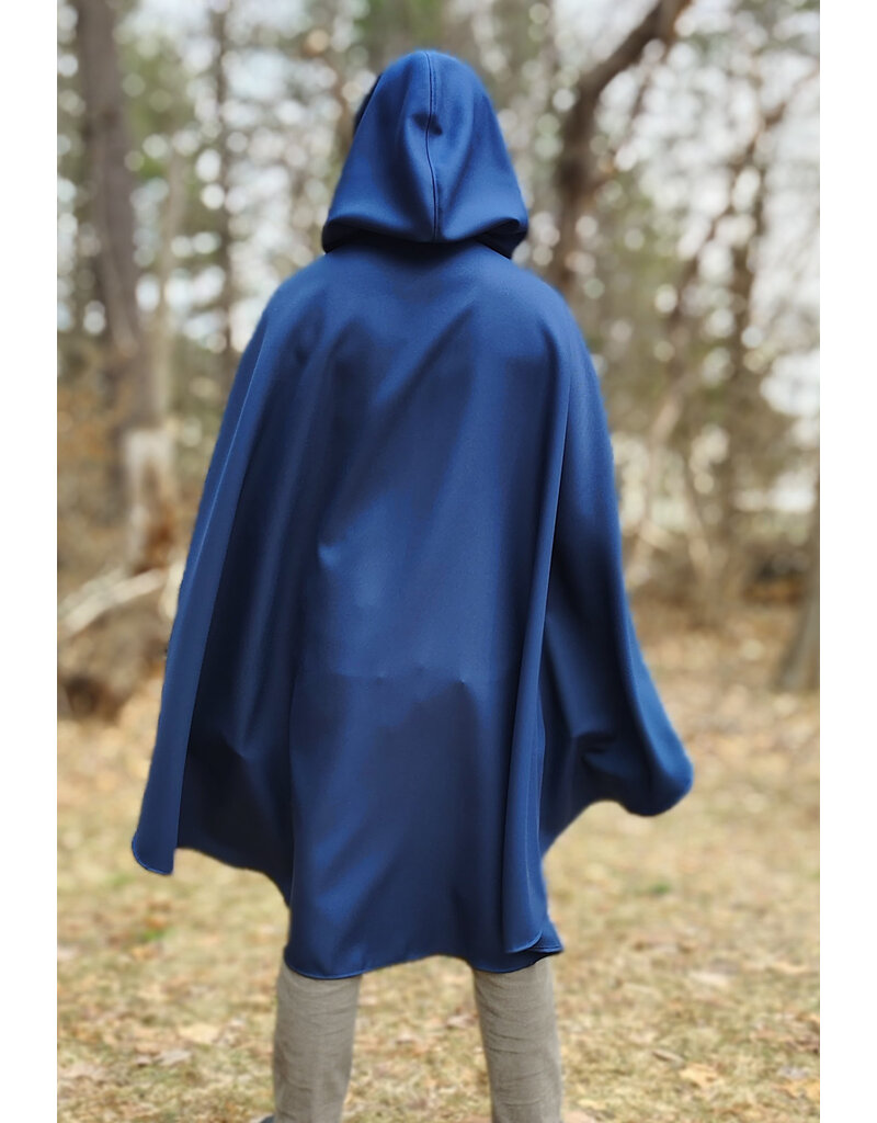 Cloakmakers.com 5979-Washable Medium Length Lightweight Faux Woven Wool Cloak w/ Silver Tone Clasp