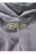 Cloakmakers.com 5985-Washable Lavender Wool Cloak w/ Deep Blue Velvet Hood Lining & Gothic Rose Clasp