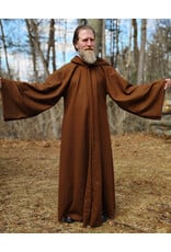 Cloakmakers.com R576-Light Brown Wool Jedi Robe w/ Hook & Eye Closure & Pockets