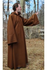 Cloakmakers.com R576-Light Brown Wool Jedi Robe w/ Hook & Eye Closure & Pockets