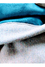 Cloakmakers.com 5995-Sky Blue Wool Blend Cloak w/ Blue Faux Suede Hood Lining & Silver Tone Clasp