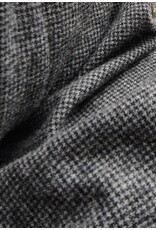 Cloakmakers.com H561-Washable Black & White Checkered Wool Blend Hooded Cowl