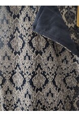 Cloakmakers.com J913-Washable White & Blue Brocade Vest w/ Two Pockets