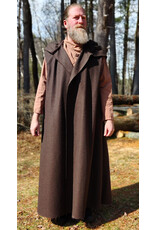 Cloakmakers.com R507 - Brown Wool Sleeveless Jedi Vest