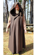Cloakmakers.com R507 - Brown Wool Sleeveless Jedi Vest