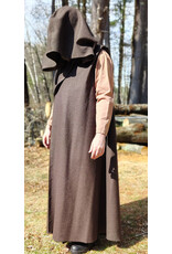 Cloakmakers.com R507 - Brown Wool Sleeveless Jedi Vest