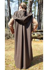 Cloakmakers.com R507 - Brown Wool Sleeveless Jedi Vest