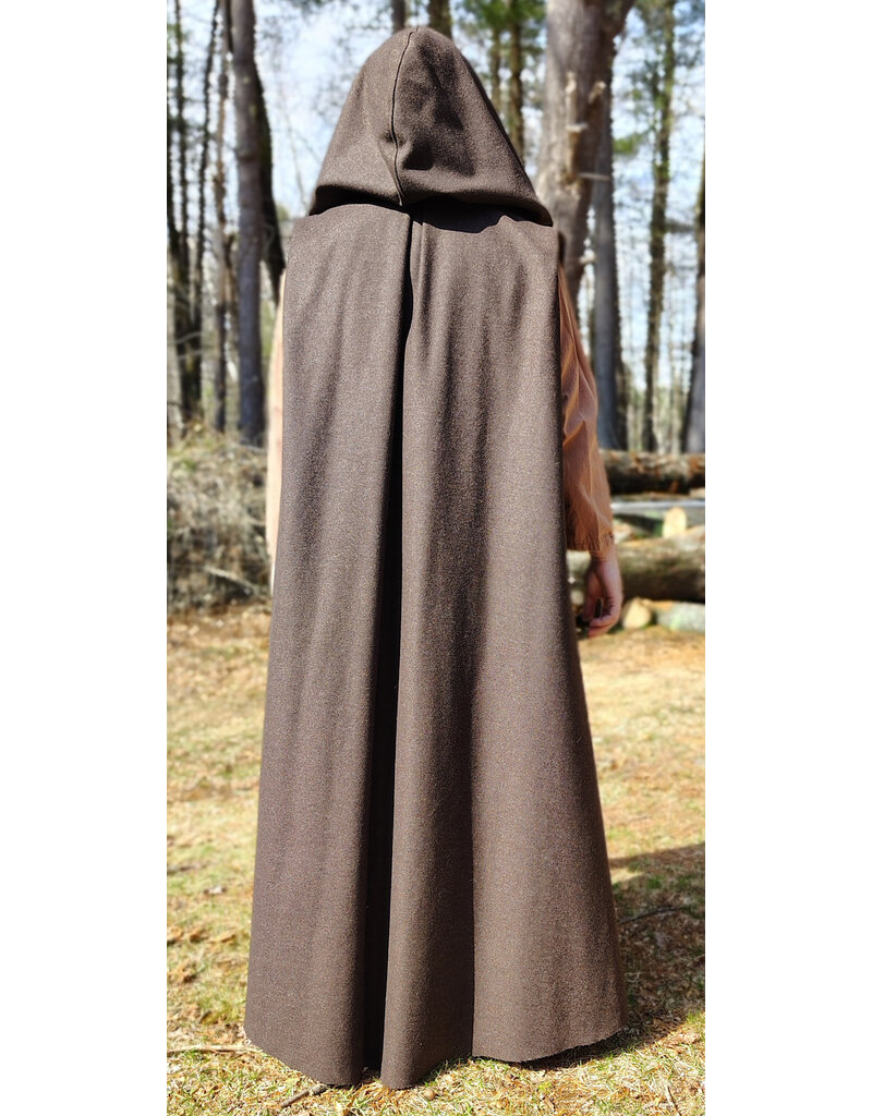 Cloakmakers.com R507 - Brown Wool Sleeveless Jedi Vest