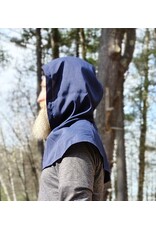 Cloakmakers.com H565-Washable Lightweight Dark Blue Hooded Cowl