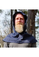 Cloakmakers.com H565-Washable Lightweight Dark Blue Hooded Cowl