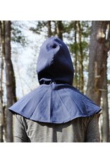 Cloakmakers.com H565-Washable Lightweight Dark Blue Hooded Cowl