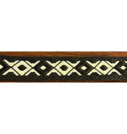 Cloakmakers.com Geometric Diamond and Cross - White on Black