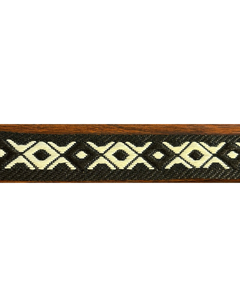 Cloakmakers.com Geometric Diamond and Cross - White on Black