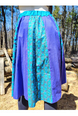 Cloakmakers.com K511-Washable Purple & Blue Cotton Skirt w/ Celtic Knot Embroidery