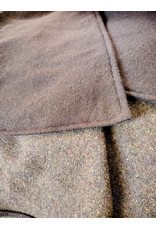 Cloakmakers.com 6005-Washable Brown Wool Blend Mantle Cloak w/ Tan Faux Suede Hood Lining & Pockets